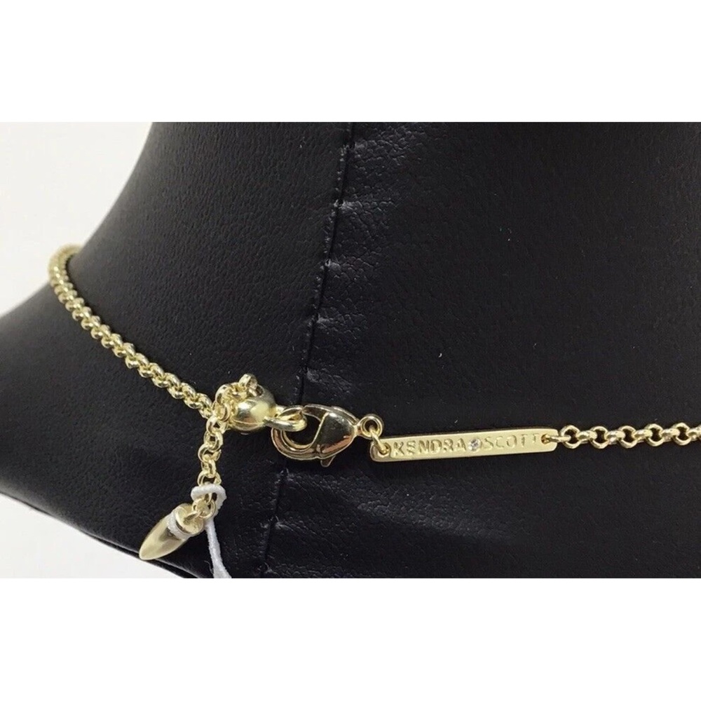 Kendra Scott Addison Adjustable Length Choker Necklace in Gold - Picture 3 of 7